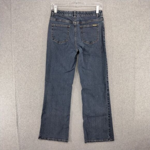 Woolrich Womens Blue Jeans Size 6 Petite x 26 Medium Wash Bootcut Denim - Picture 7 of 10